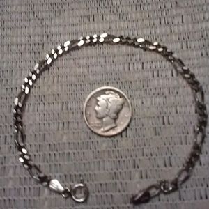 .925 SS Figaro bracelet